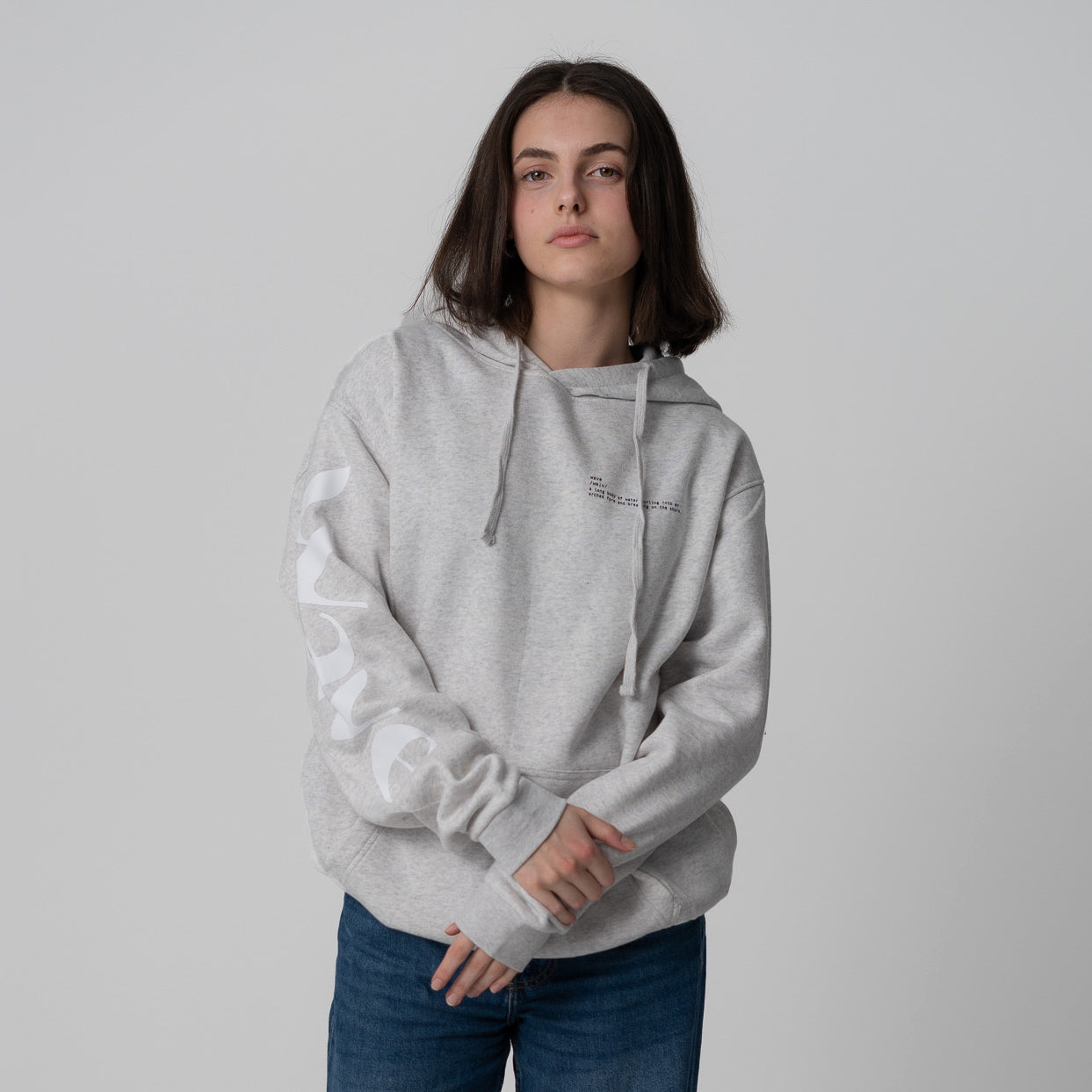Great Waves Hoodie | Light grey (Ash)