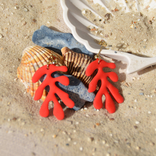 Sunset Coral Ohrringe by J.polyclay x Wave Club | Limited Edition